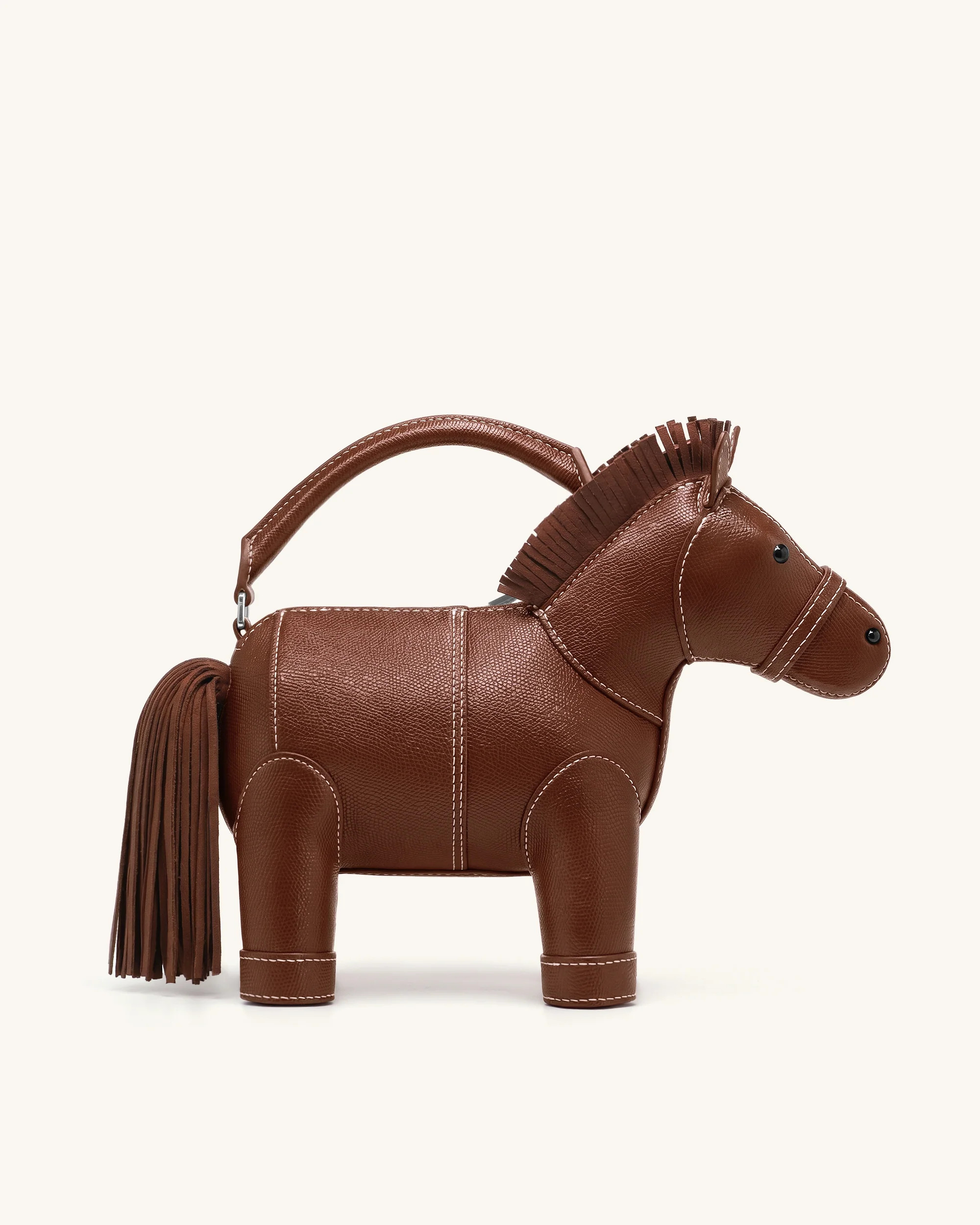 Harper Horse Top Handle Bag - Brown | JW PEI US