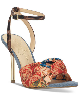 Jessica Simpson Women's Neveny Two-Piece Stiletto Dress Sandals - Macy's | Macy's