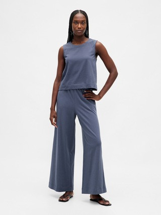 Heavyweight Organic Cotton Wide-Leg Pants | Gap (US)
