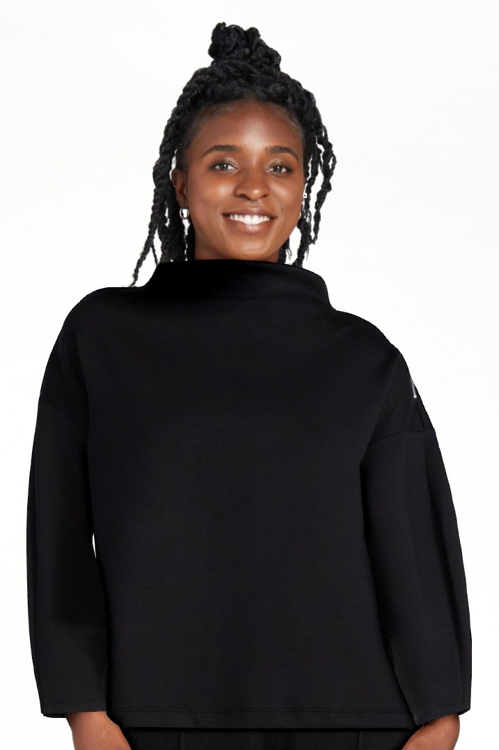 Scoop Women's New Scubaknit Zip Neck Top, Sizes XS-XXL | Walmart (US)