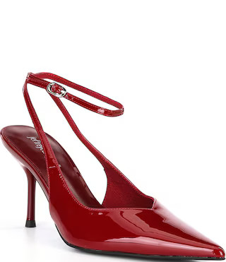Executive Patent Ankle Strap Pumps | Dillard's