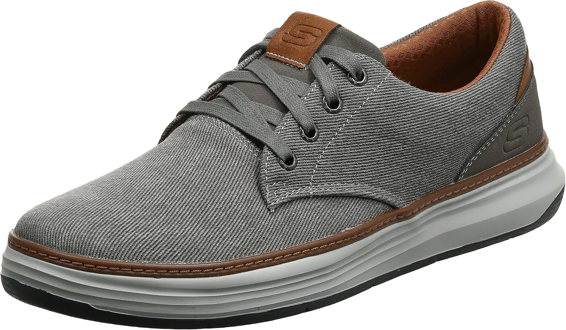 Skechers Men's Moreno Canvas Oxford Shoe | Amazon (US)