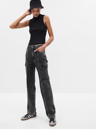 Mid Rise &apos;90s Loose Cargo Jeans | Gap (US)