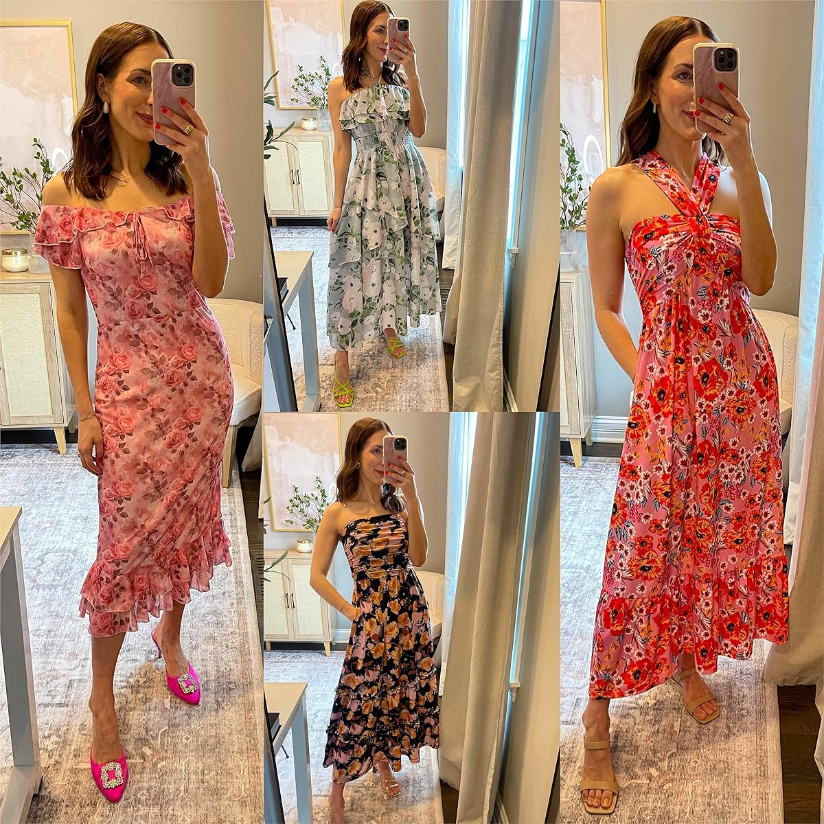 Perfect for a wedding or any special occasion this spring/summer! I am 5'4.5 and wearing a small in each. Wedding guest dress, spring dress, easter dress  

 #LTKFindsUnder50 #LTKStyleTip