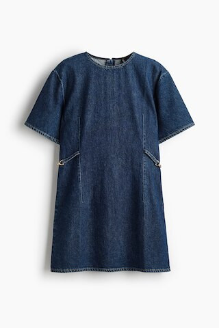H & M - Buckle-Detail Denim Dress - Dark Denim Blue | H&M (US + CA)