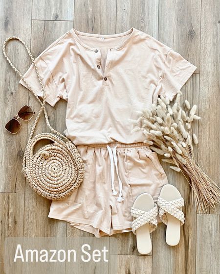 Amazon fashion. Neutral set. Matching set. Spring outfits.  Vacation outfit. 

#LTKtravel #LTKSeasonal #LTKFind