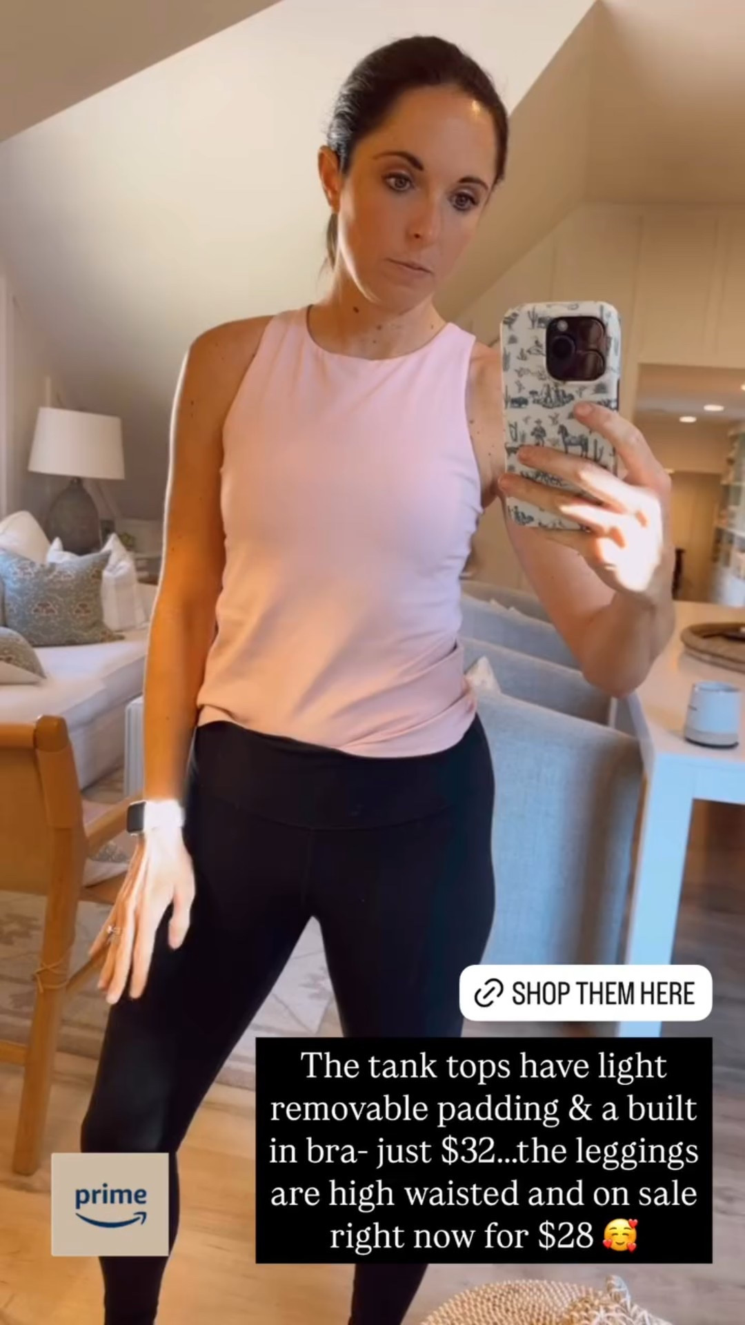 These Amazon tank tops have light removable padding & a built in bra- just $32…….the leggings are high waisted and on sale right now for $28 🥰

#LTKActive #LTKSaleAlert