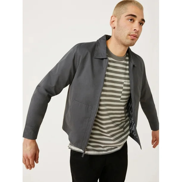 Free Assembly Men's Lightweight Zip Jacket | Walmart (US)