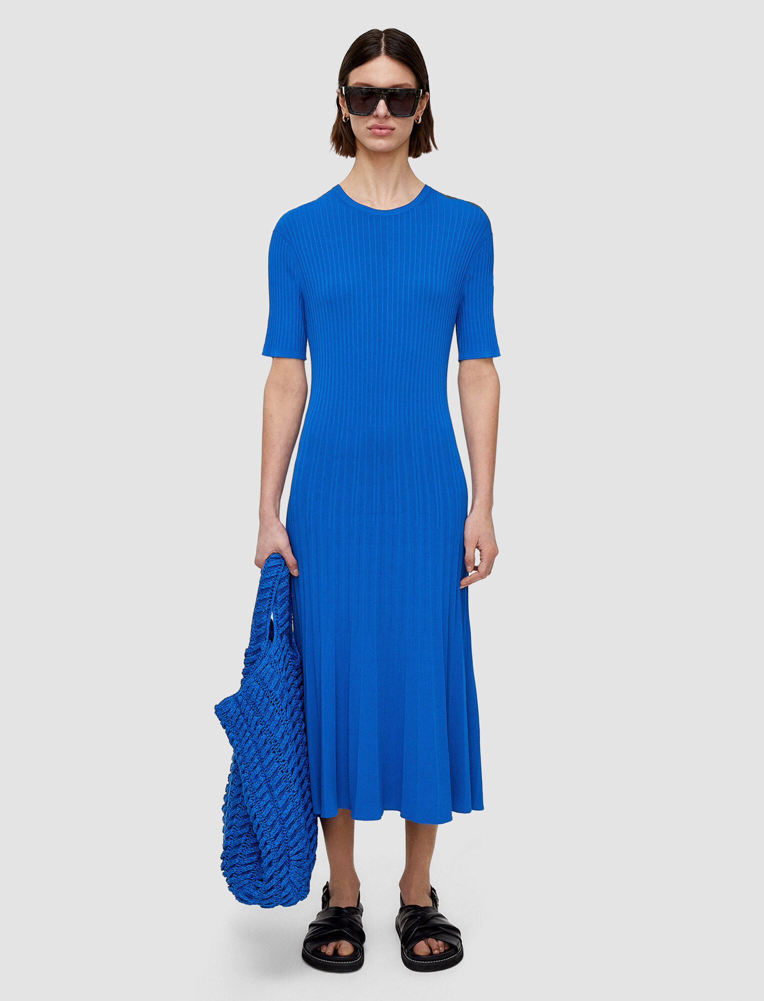 Viscose Ribbed Knitted Dress | Joseph