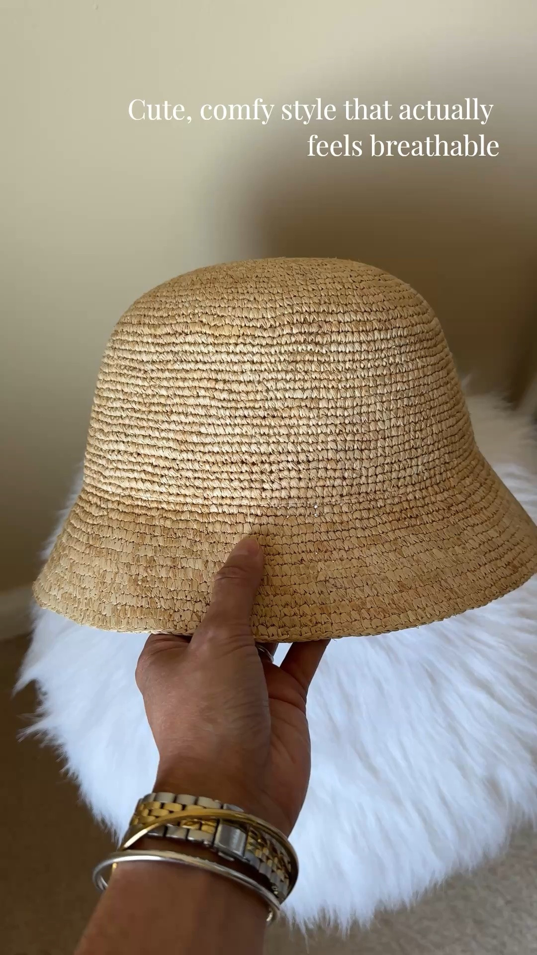 Travel essentials. Raffia hat. Beach hat. 
Cute, comfy style that actually feels breathable. 
Two sizes: i took m/l
Other colors also available too.

#LTKOver40 #LTKTravel