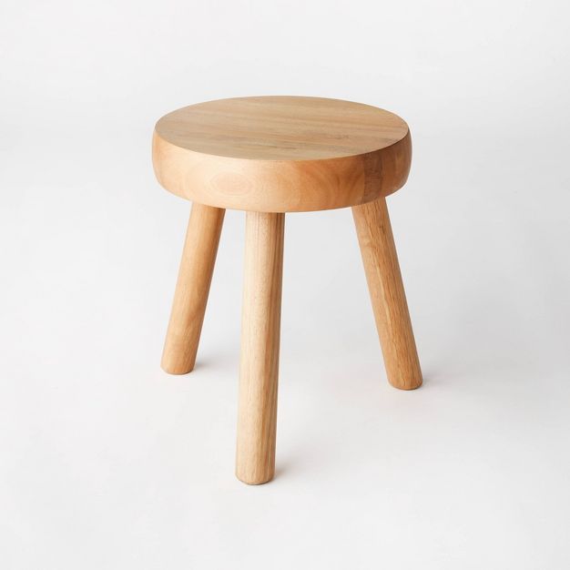 Los Feliz Wood Ottoman Natural - Threshold&#8482; designed with Studio McGee | Target