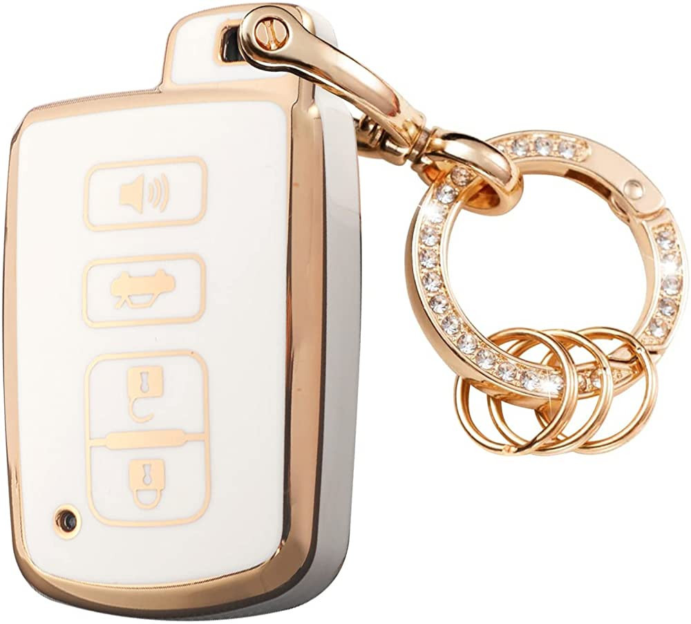 WSAuto Key Fob Cover with Keychain Compatible with Toyota Highlander Avalon Camry Corolla RAV4 Se... | Amazon (US)