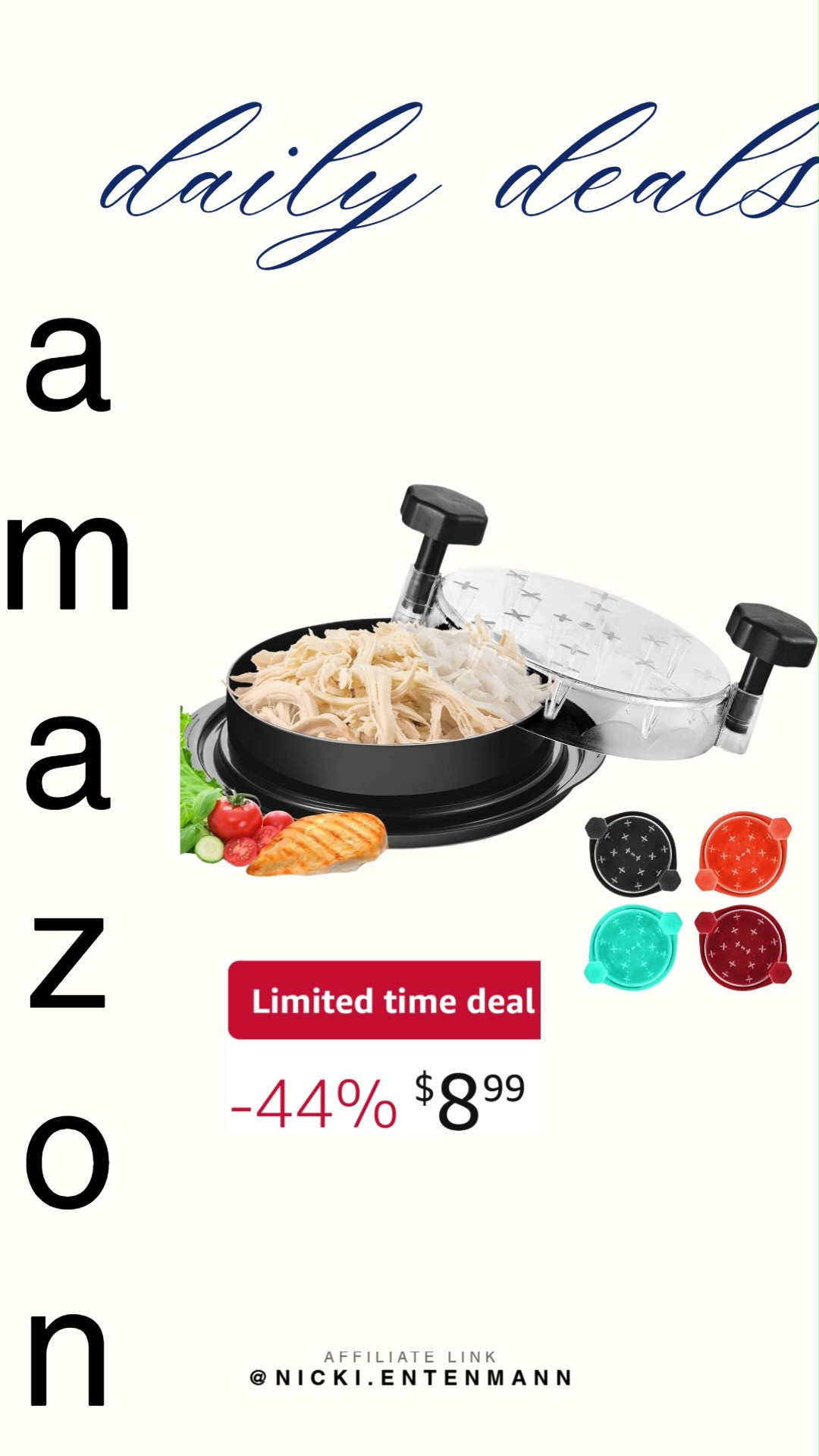Make shredding chicken quick and easy with the Chicken Shredder Tool Twist. Its clever design saves time in the kitchen, giving you perfectly shredded meat for tacos, salads, or sandwiches. #chickenshredder #kitchentool #cookingeasy #mealprep #foodhacks #homecooking #kitchenessentials #shoppinghaul #modernliving #cookingsimplified 🍗🔪✨ 

 #LTKfoodie #LTKHome #LTKSaleAlert