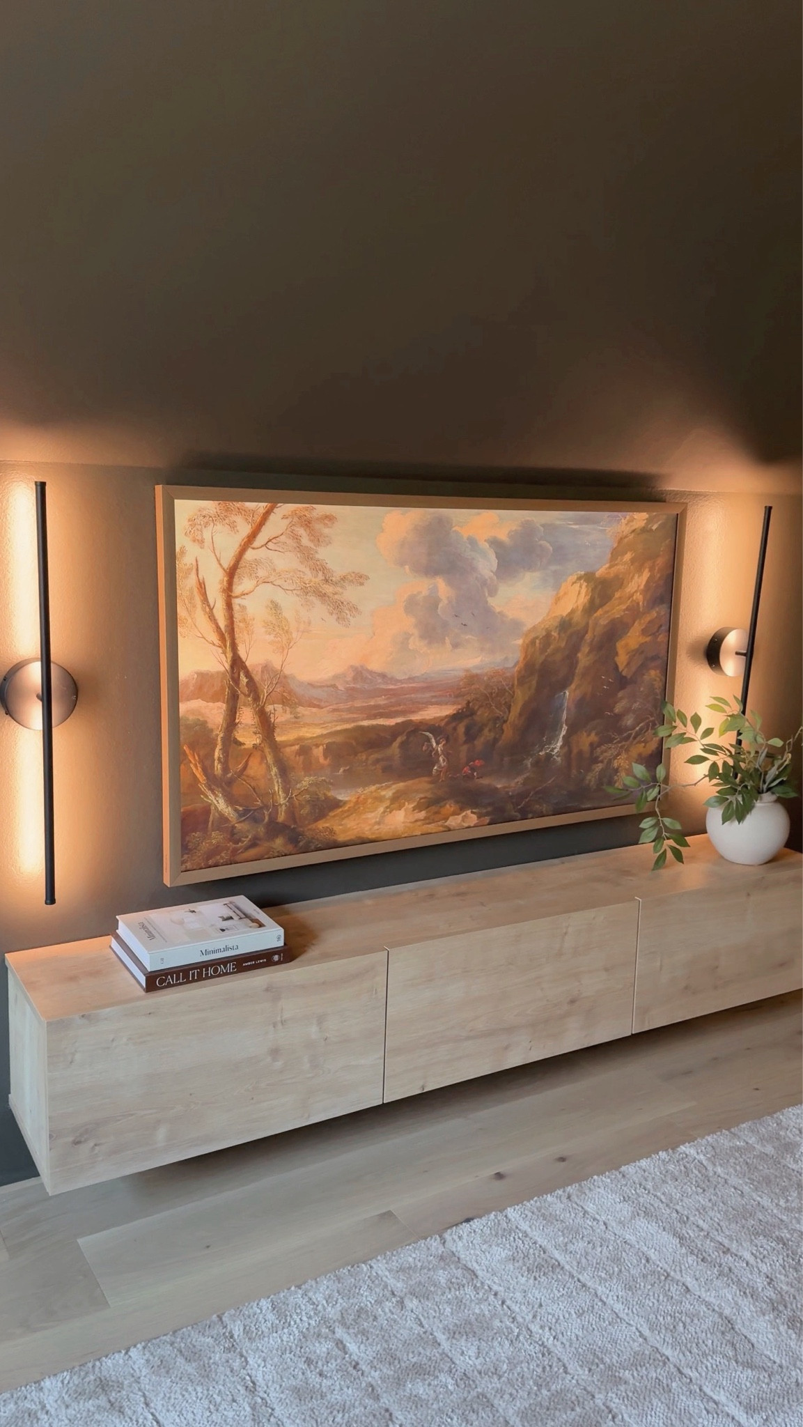 No electricity required! These gorgeous modern sconce lights from @amazon add a beautiful theater-like feel to our upstairs bonus room makeover. They give off a beautiful warm white glow and can be turned on and off with a remote. Simply take them off the wall brackets to charge.

#ad #founditonamazon #WinterFavorites2025 @shop.ltk #liketkit

#LTKFindsUnder100 #LTKHome