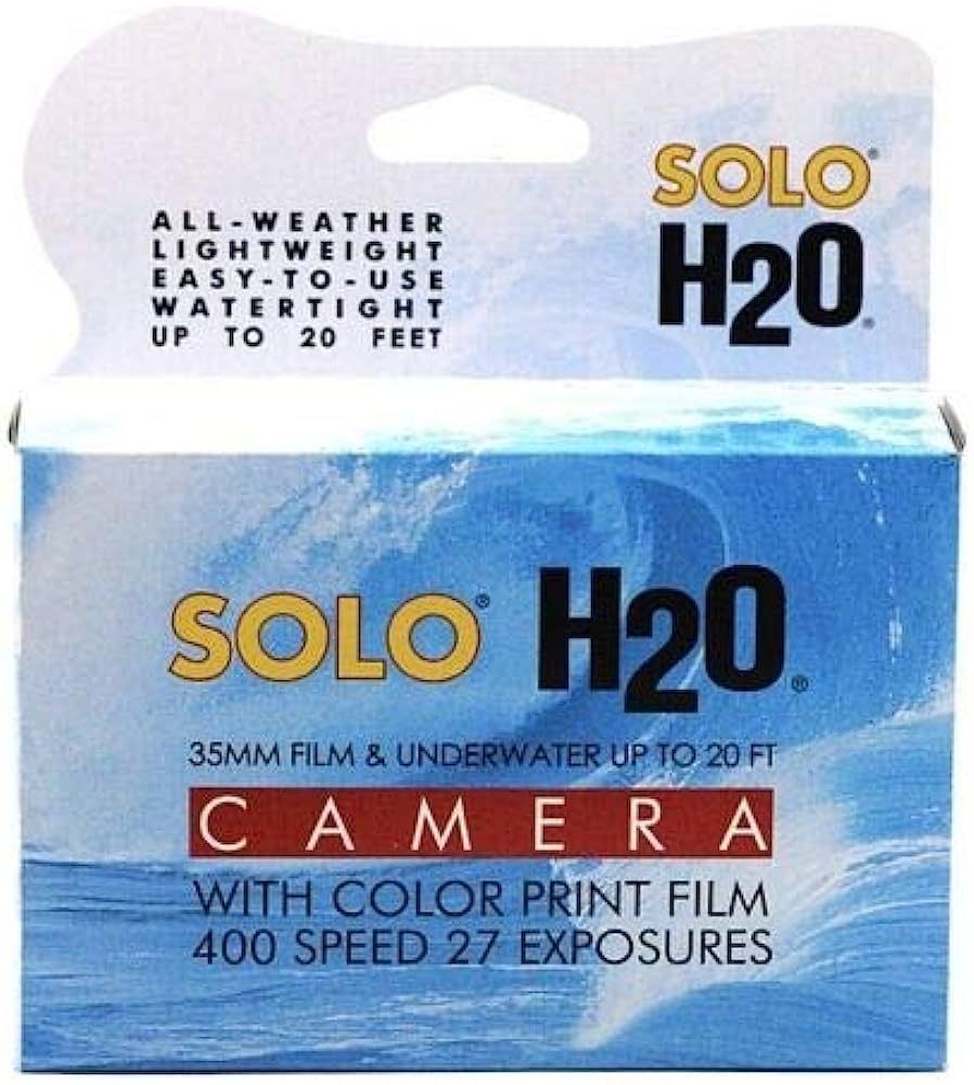 Solo H2O 35mm Single Use Underwater Camera with 400ASA 27 Exposure Film | Amazon (US)