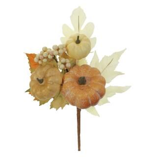 Cream & Orange Pumpkin with Berry Pick by Ashland® | Michaels Stores