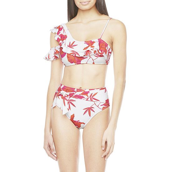 Mynah Off the Shoulder Bralette and High Waist Bottom | JCPenney