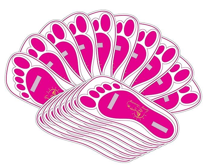 60 Pairs(120 Feets) Disposable Pink Tanning Feet Pads Sunless Airbrush Spray Tent Protect Foot Sh... | Amazon (US)