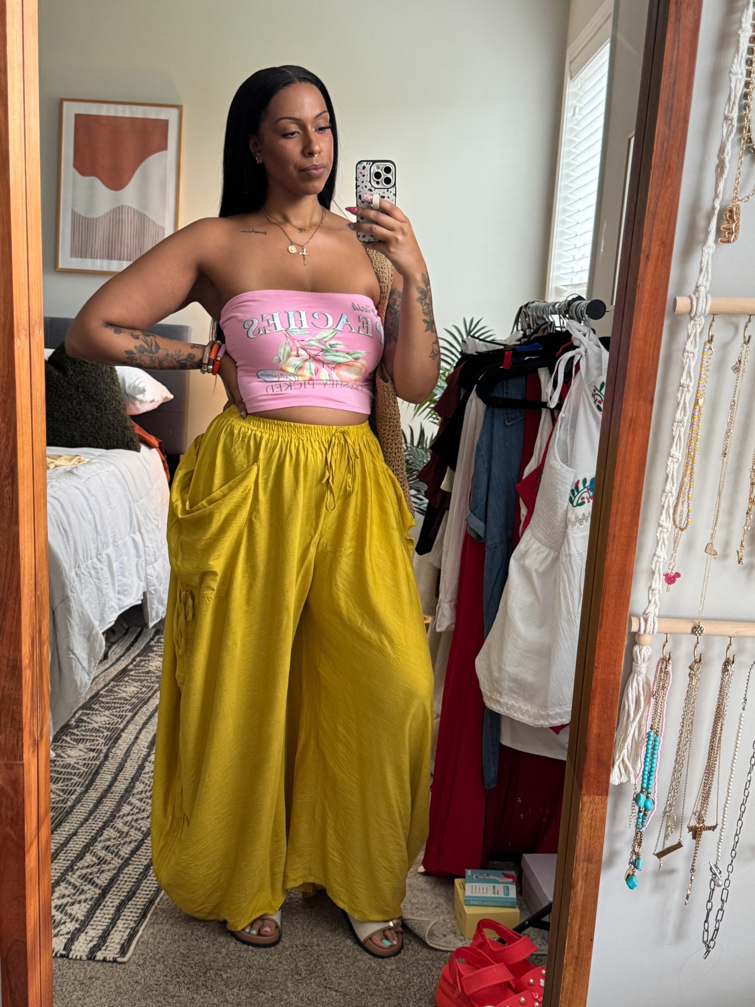 0XL in the pants. Mine are from TikTok shop but I have alternatives linked that look similar

#LTKootd #LTKMidsize #LTKTall