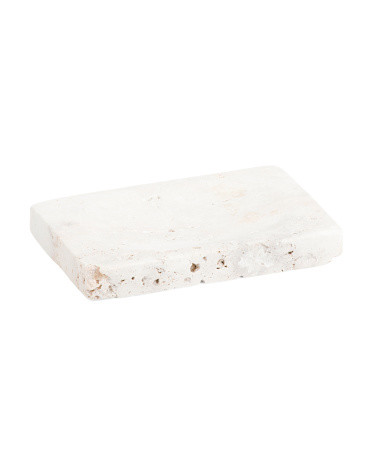 Travertine Rectangular Soap Dish | TJ Maxx