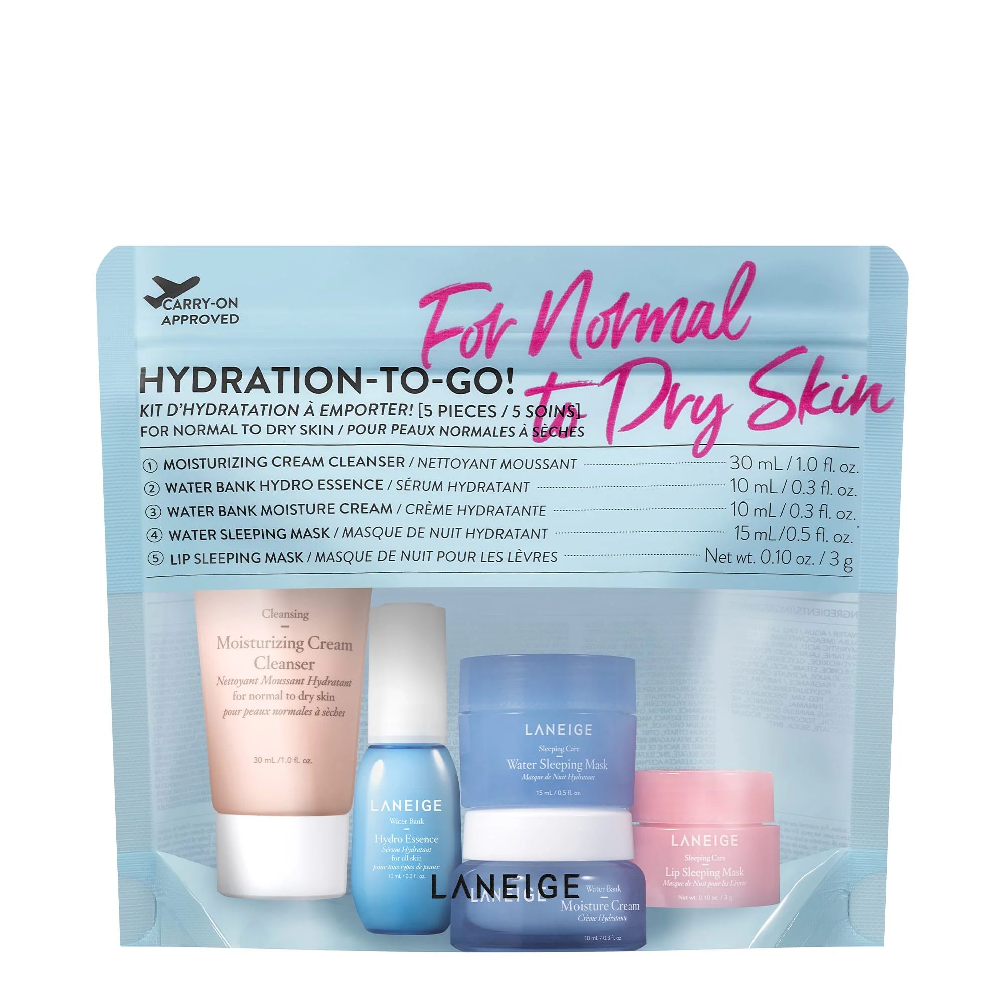 Hydration-To-Go! (Normal to Dry Skin)
      
        Hydrate & Soften | Laneige