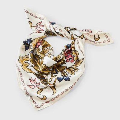 Floral Pattern Square Scarf - A New Day™ Green | Target