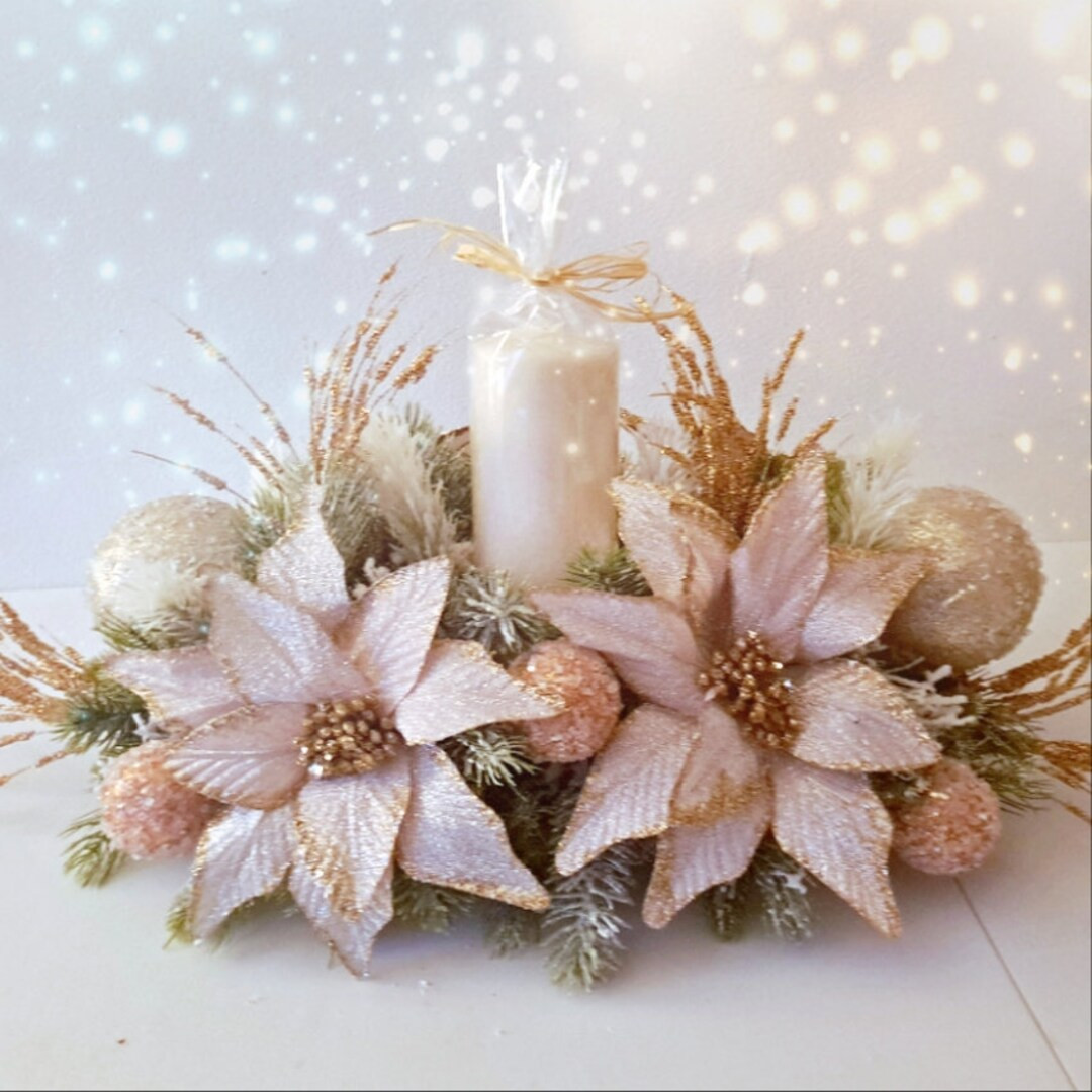 Rose Gold Centerpiecechristmas Candles Centerpiecechristmas - Etsy | Etsy (US)