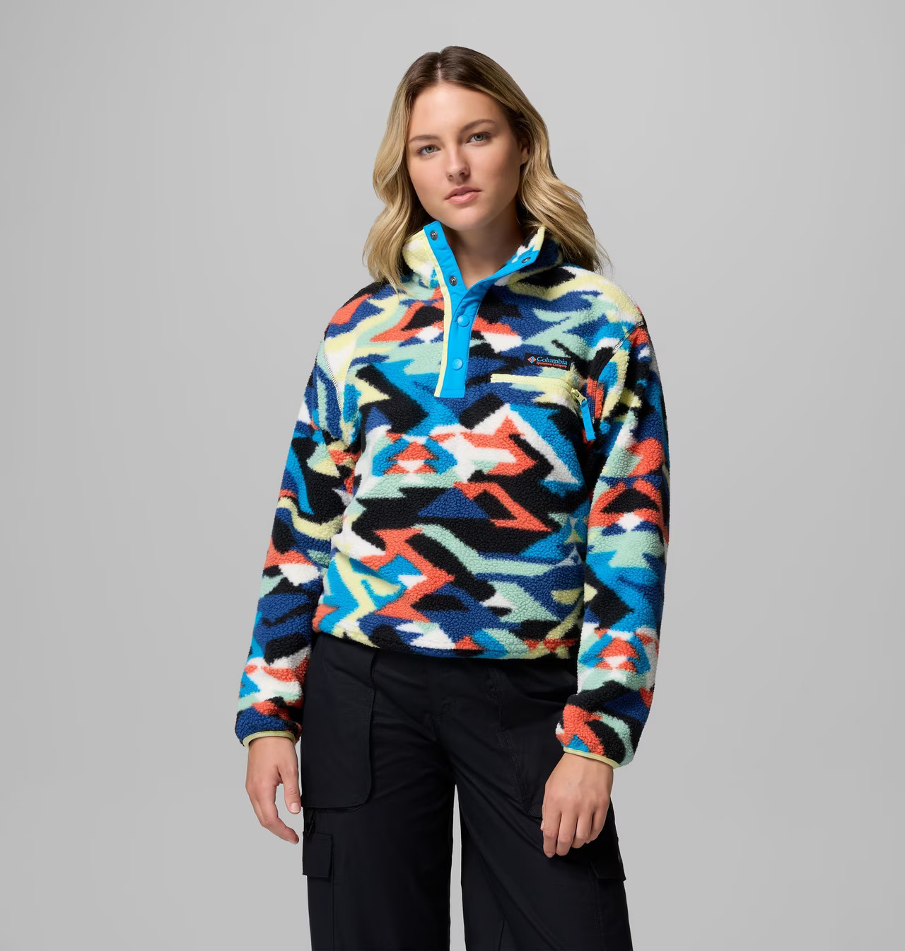 Women's Helvetia™ II Printed Cropped Half Snap Fleece Pullover | Columbia Sportswear