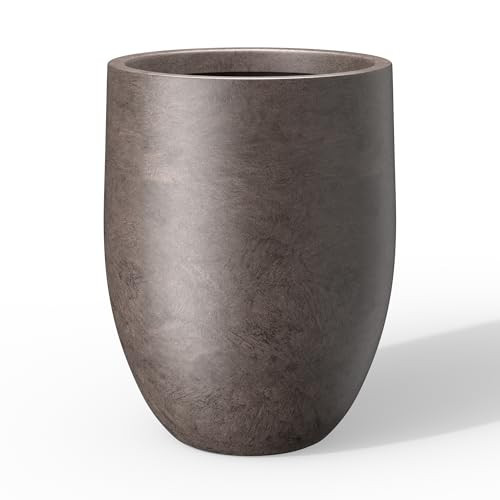 Kante Tall Concrete Planter, 21.7-Inch Height Weathered Brown Large Indoor Outdoor Plant Pot with Drainage Hole for Patio Garden Home, Modern Decor for Flowers and Tree | Amazon (US)