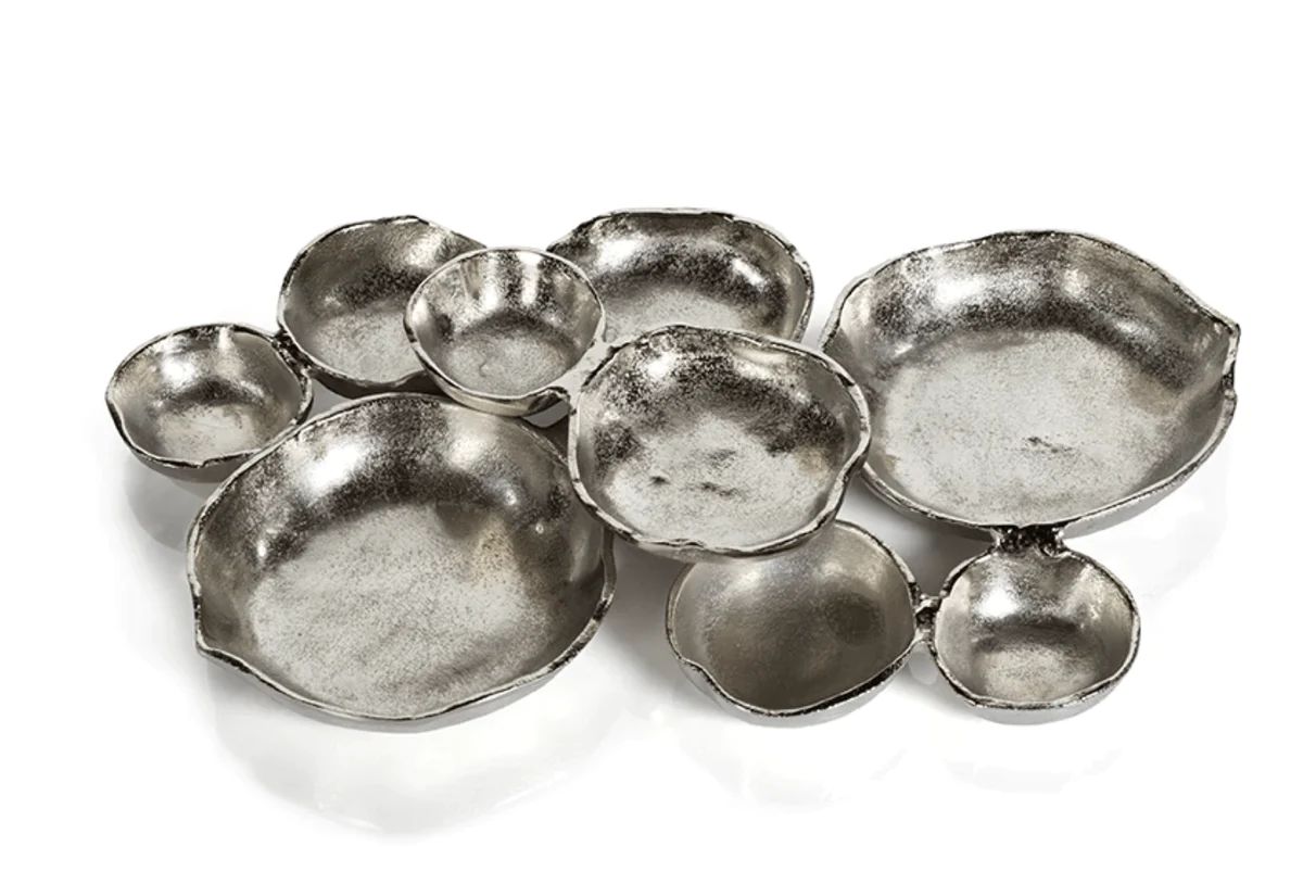 Silver Cluster of Round Serving Bowls | Megan Molten