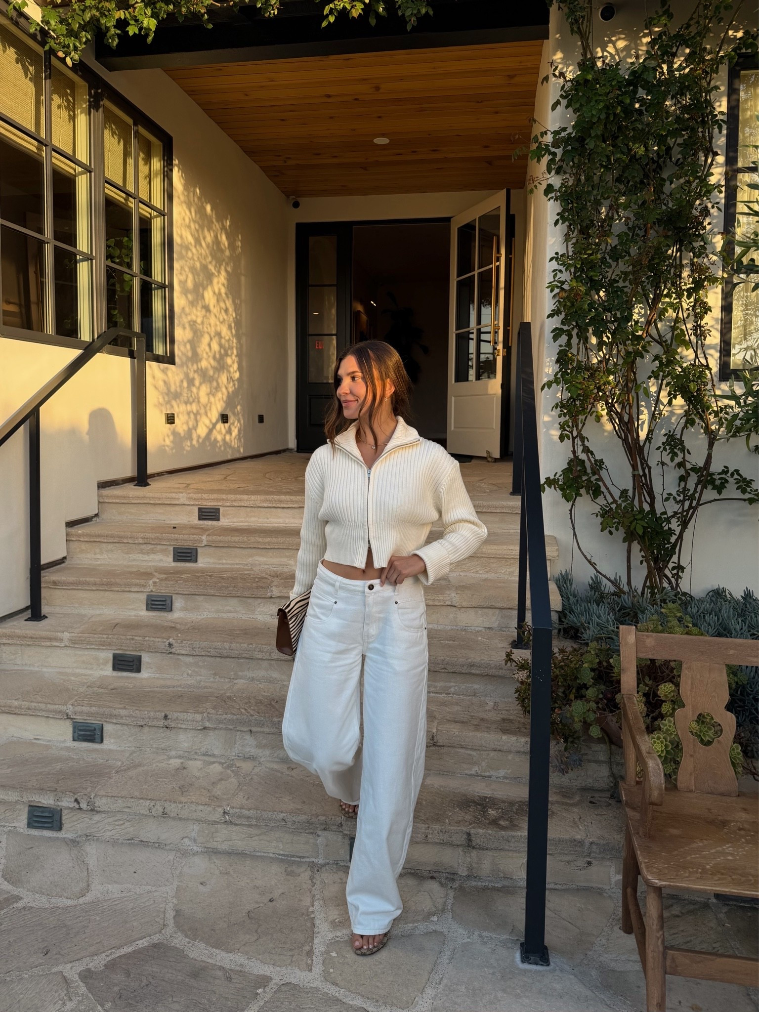 Loving this cozy outfit !!

White jeans, revolve, aritzia finds, amazon finds, summer looks, outfit inspo, fall inspired, cream outfit, kitten heels, dinner looks, lunch date