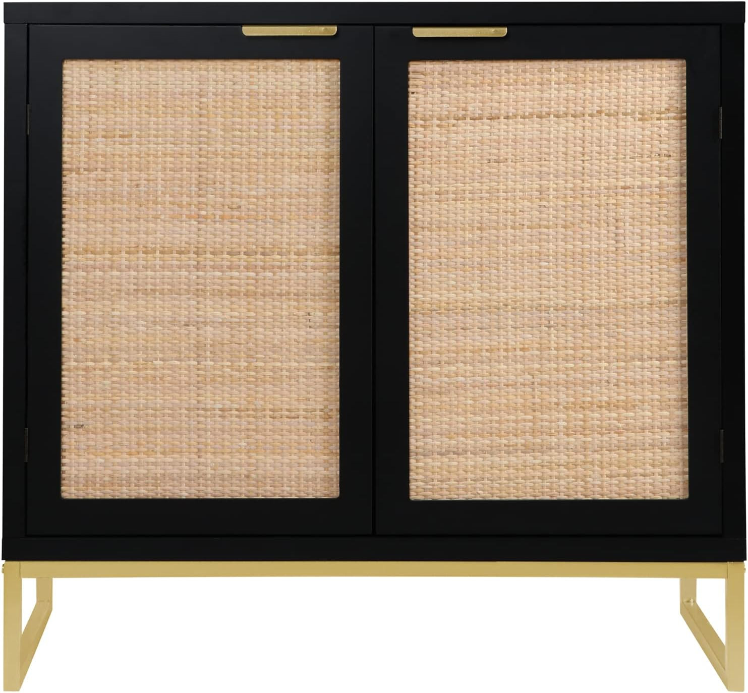 Anmytek Modern Accent Storage Cabinet with 2 Rattan Doors, Mid Century Buffet Sideboard for Livin... | Amazon (US)