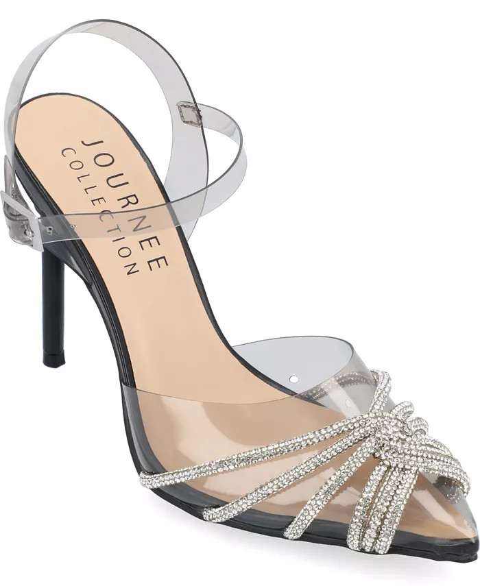 Journee Collection Women's Eleora Lucite Stilettos - Macy's | Macy's