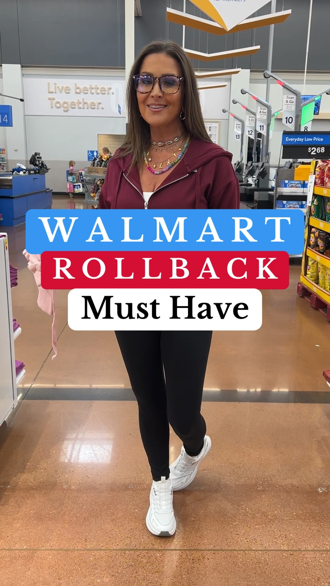 Wearing an XS. I’m 5’3”, 120lbs, 30DDD, 27”, 38”.

Fleece zip up hoodie on rollback. 

Leggings are a small and shoes run TTS.

Fall fashion, fall outfits, casual outfit, black leggings, white sneaker, gifts for her 

#LTKCyberWeek #LTKFindsUnder50 #LTKSaleAlert