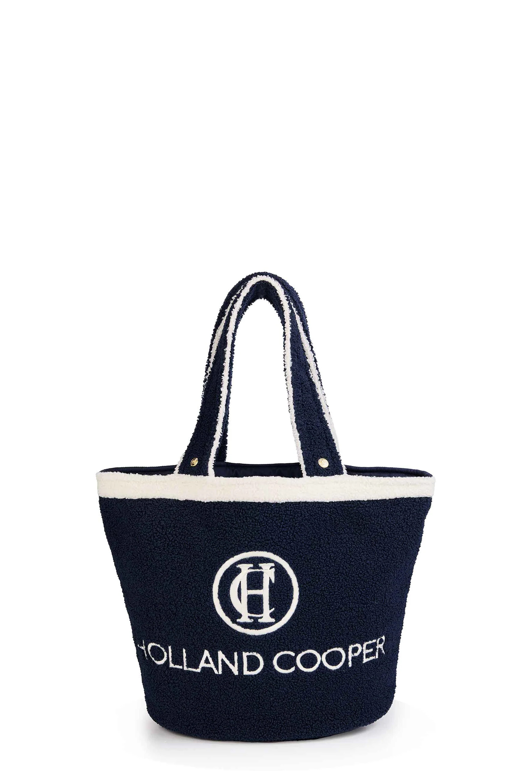 Paloma Towelling Tote (Navy Ecru) | Holland Cooper