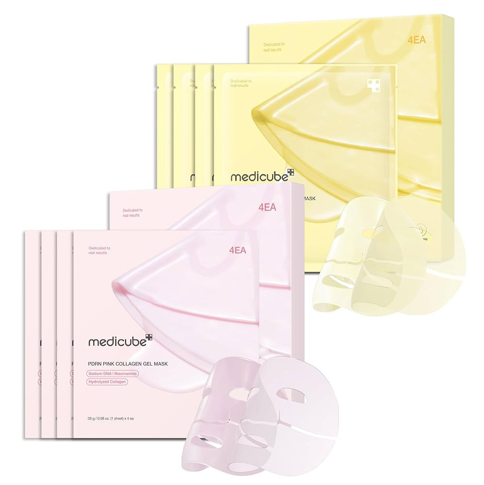 medicube Color-Changing Jelly Mask Set For Uneven Skin Tone & Radiant Glow: Salmon DNA PDRN pink ... | Amazon (US)