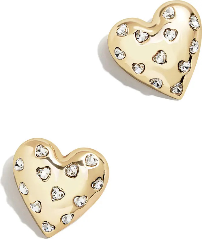 BaubleBar Crystal Heart Stud Earrings | Nordstrom | Nordstrom