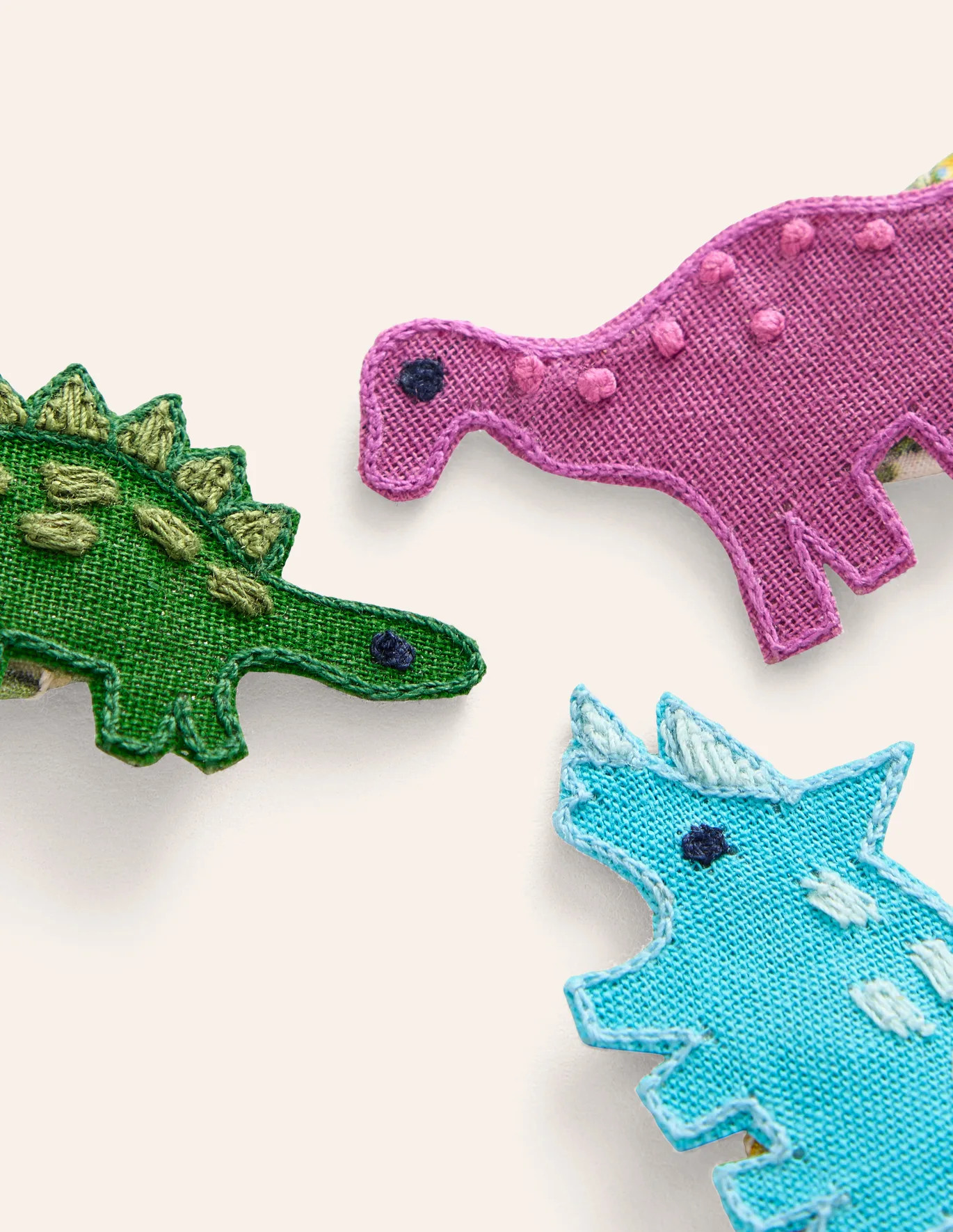 3 Pack Hair Clips - Dinosours | Boden US | Boden (US)