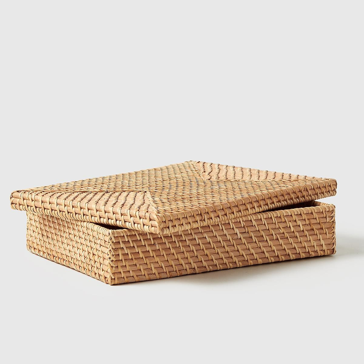 Marie Kondo Ori Rattan Document Box | The Container Store