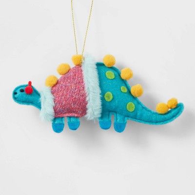 Dinosaur Christmas Tree Ornament Blue - Wondershop™ | Target