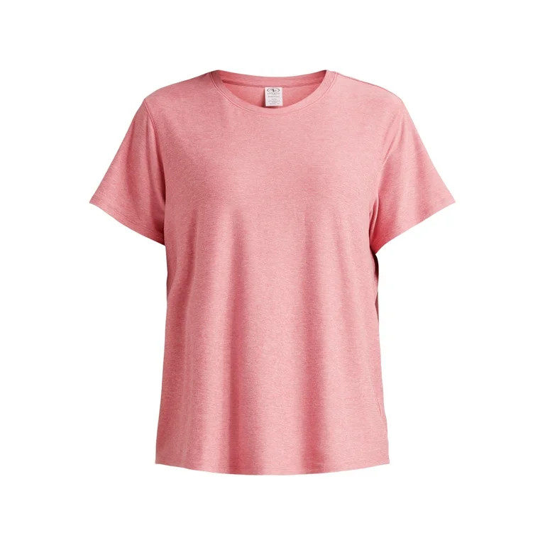 Athletic Works Women's and Women's Plus ButterCore Tee with Short Sleeves, Sizes XS-4X | Walmart (US)