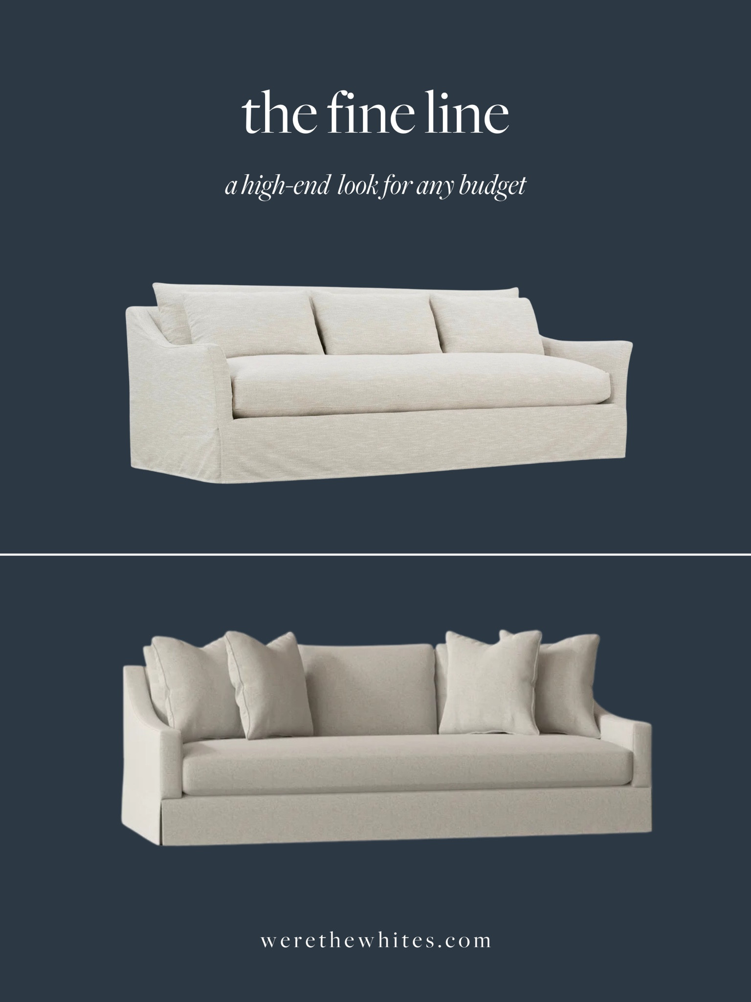Our new linen slipcover sofa is timeless! It has the most stunning bench seat, a beautiful tailored skirt, and casual yet elevated silhouette. It’s a designer fine line, at $2600 compared to this sofa from Stoffer Home that retails at $6500!! 

#LTKHome #LTKStyleTip