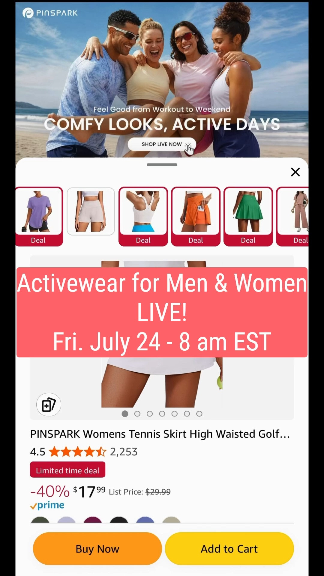 Activewear for Men & Women
LIVE! Join: https://www.amazon.com/live/broadcast/49f7c564-e909-43d1-bd65-ad3fdd8043e0?placementId=shopping-videos-home&ref=cm_sw_al_ms_S4GPmOeo6gcsn
Fri. July 24 - 8 am EST

#LTKPetite #LTKActive #LTKfitnessgoals