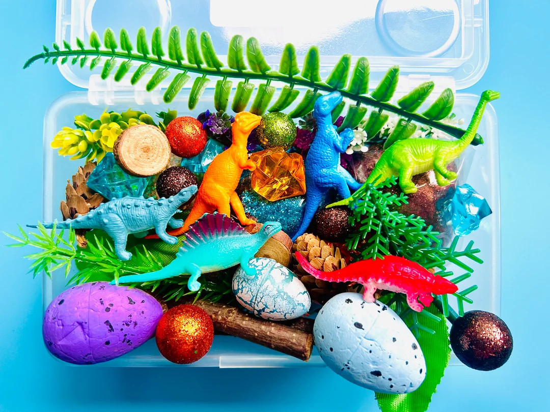 Mid- Sized Dinosaur Play Dough Kit, playdough kit, play dough kit, playdoh kit, Playdough Sensory... | Etsy (US)