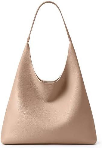 KALIDI Slouchy Hobo Bag Vegan Leather Suede Tote Bag Women Weekender Shoulder for Casual Travel P... | Amazon (US)