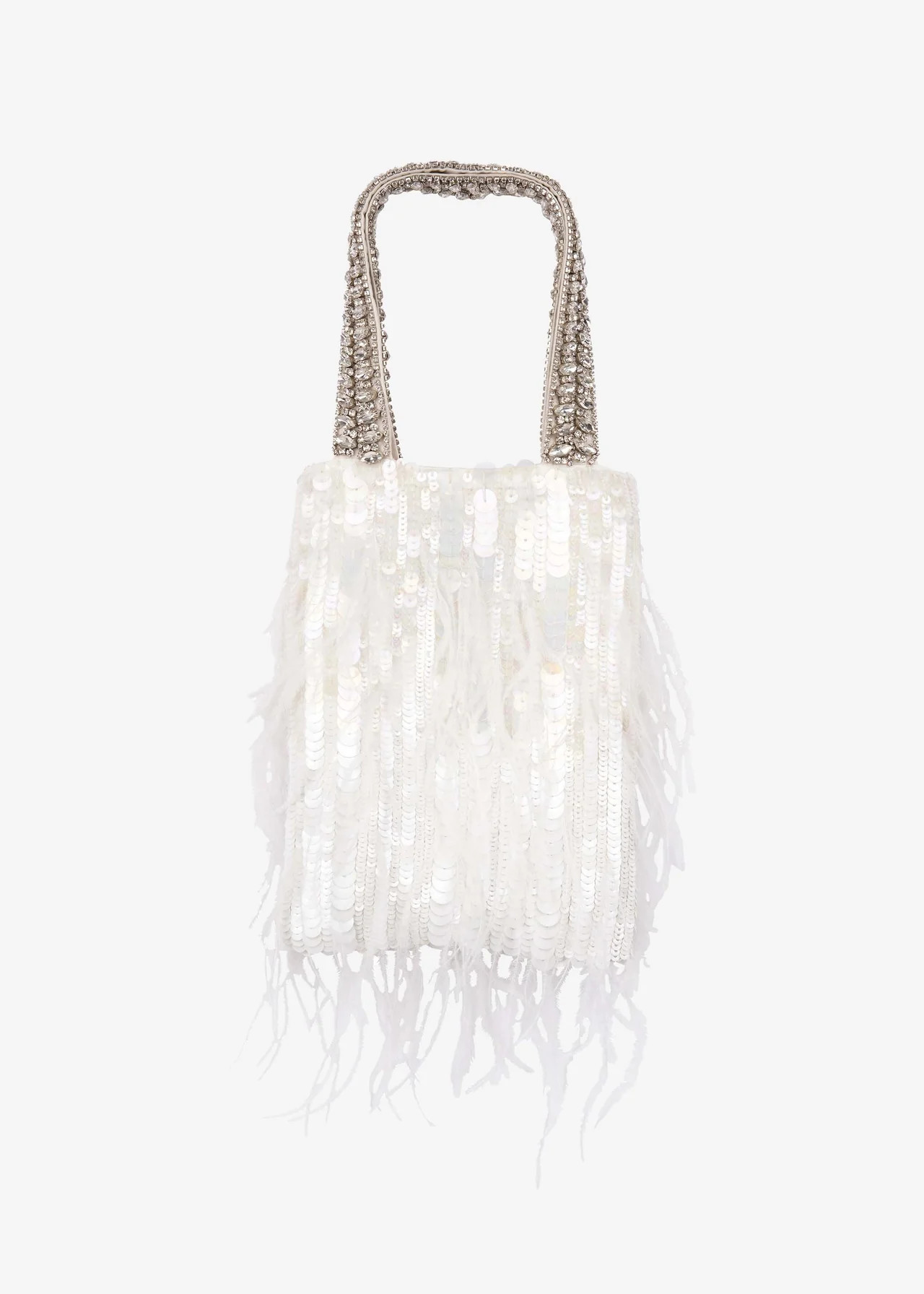 Avery Sequin Feather Bag | Retrofete