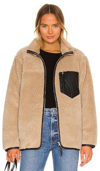 Ryder Faux Fur Jacket in Camel | Revolve Clothing (Global)