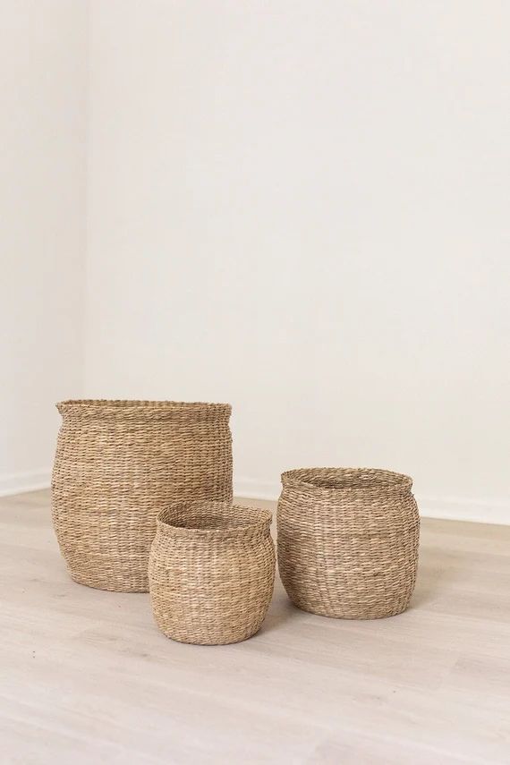 40% OFF SALE Nesting Basket Set Set of 3 Storage Basket - Etsy | Etsy (US)