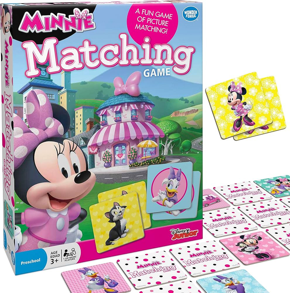 Disney Junior Minnie Matching Game by Wonder Forge | For Boys & Girls Age 3 to 5 | A Fun & Fast M... | Amazon (US)