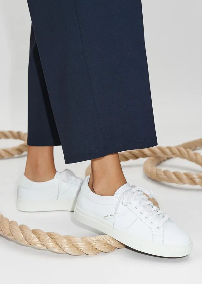 Leather Lace-Up Spring Sneaker | ME+EM US